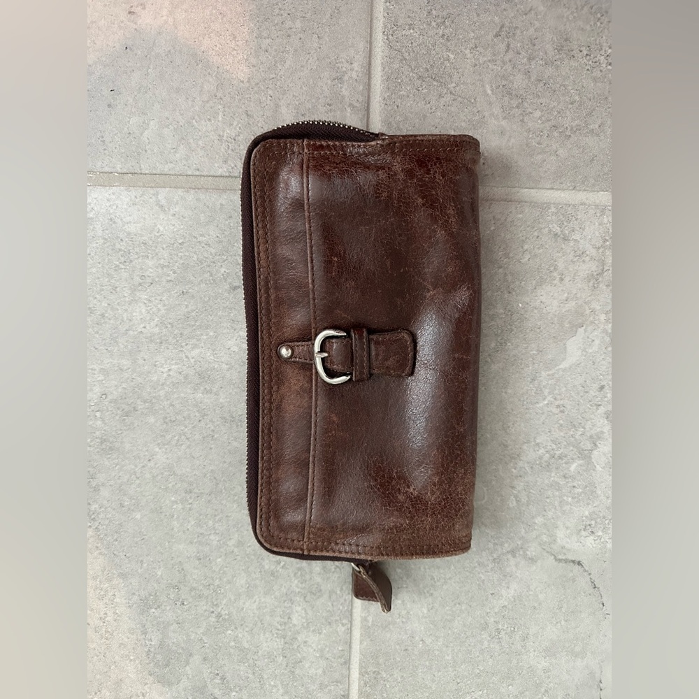 Real leather TANO wallet. Brown.